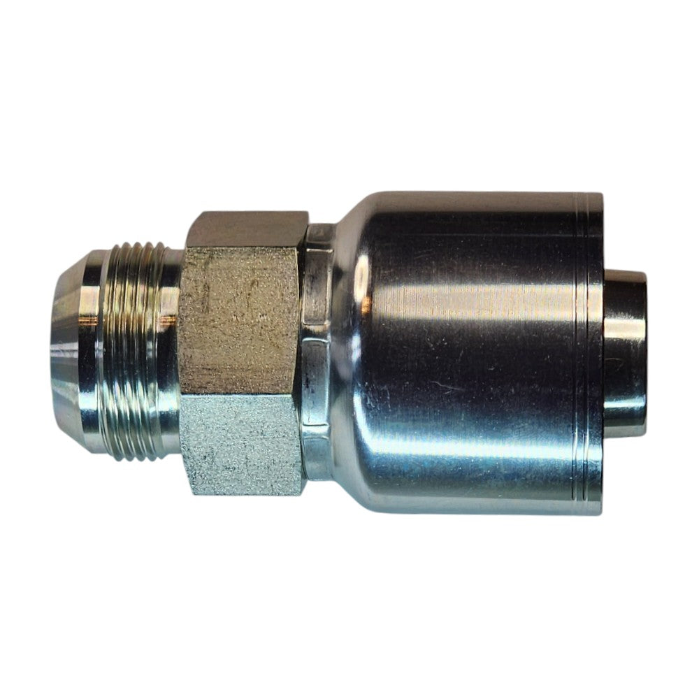 Male JIC 1 1/4" to Hose Crimp 1 1/4" Straight Hydraulic Fitting