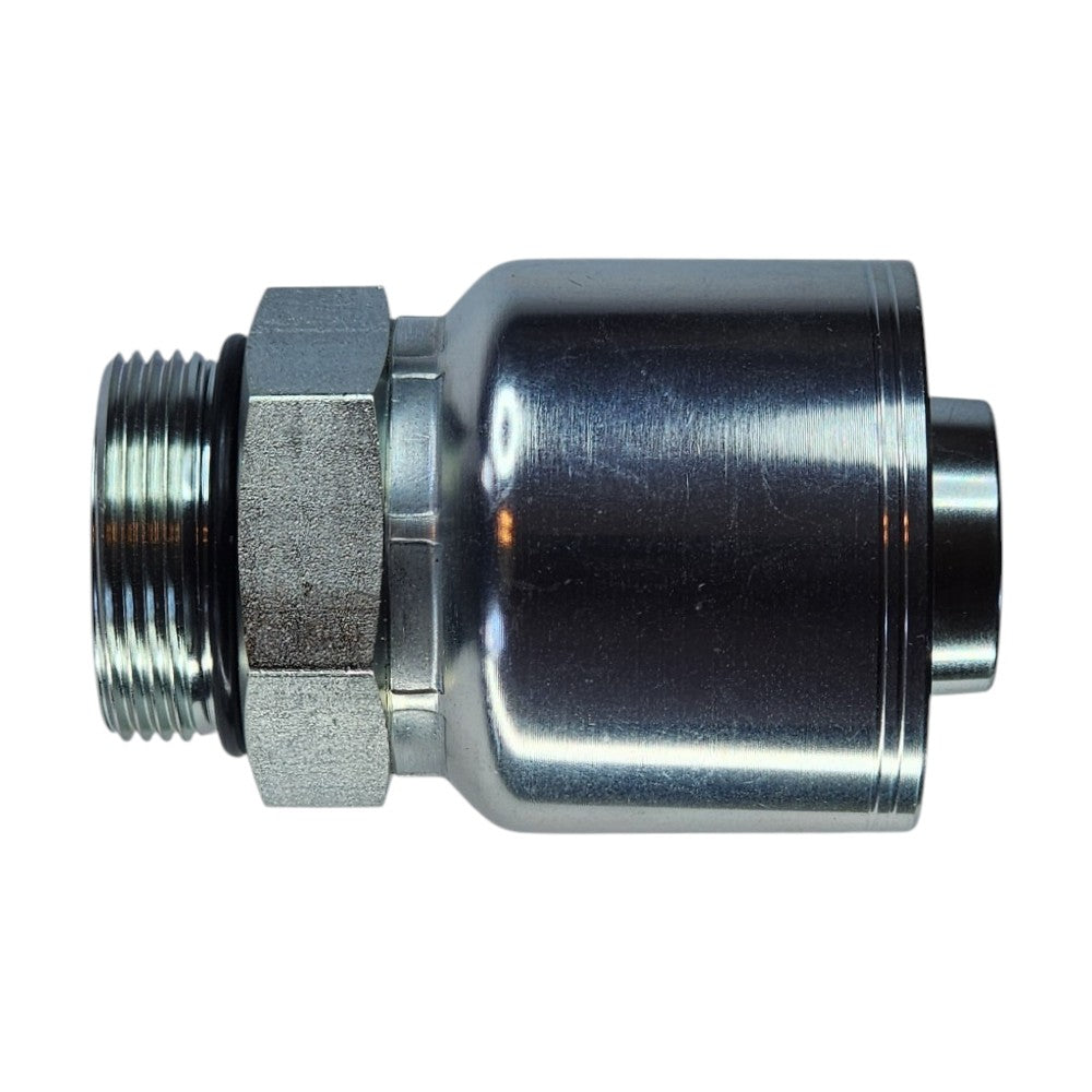 Male O-Ring boss (ORB) 1 1/4" to Hose Crimp 1 1/4" Straight Hydraulic Fitting