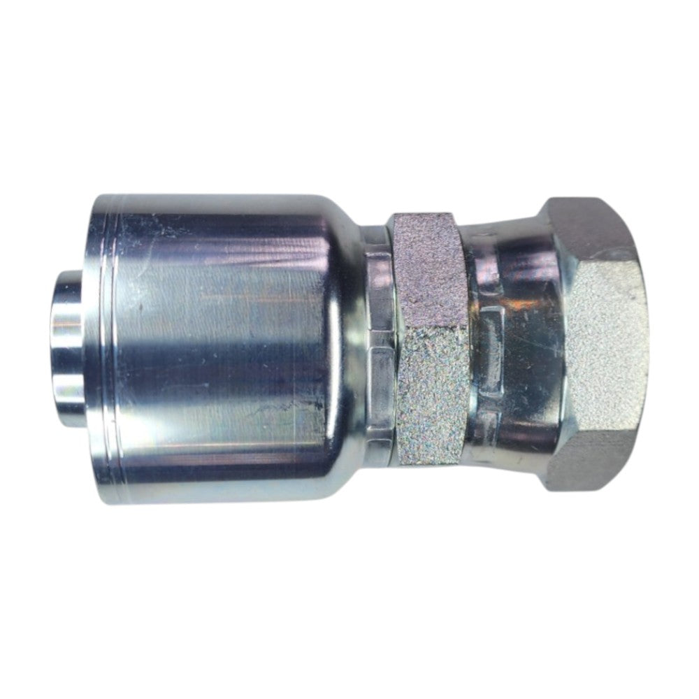 Hose Crimp 1 1/4" to Female JIC Swivel 1 1/4" Straight Hydraulic Fitting