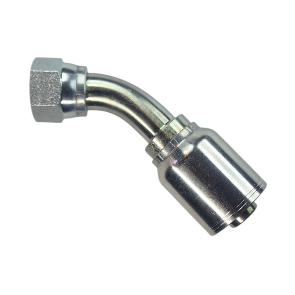 Female JIC Swivel 5/8" to Hose Crimp 5/8" 45 Deg Hydraulic Fitting