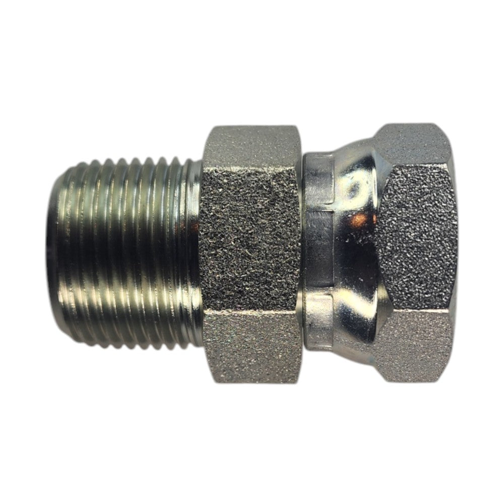 Male NPT 3/4" to Female NPT Swivel 3/4" Straight Hydraulic Fitting