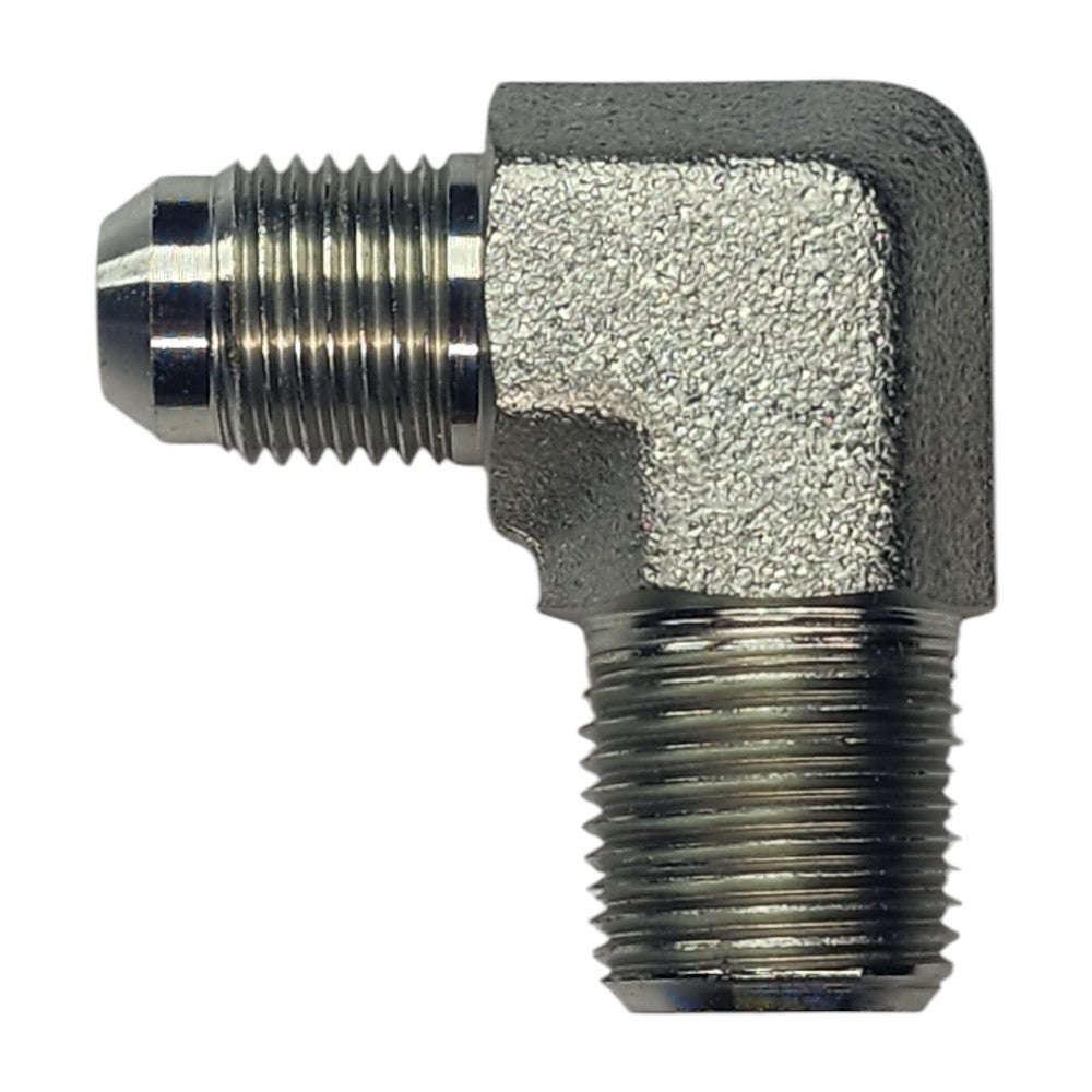 JIC Male 3/8" to NPT Male 3/8" 90 Degree Elbow Hydraulic Fitting