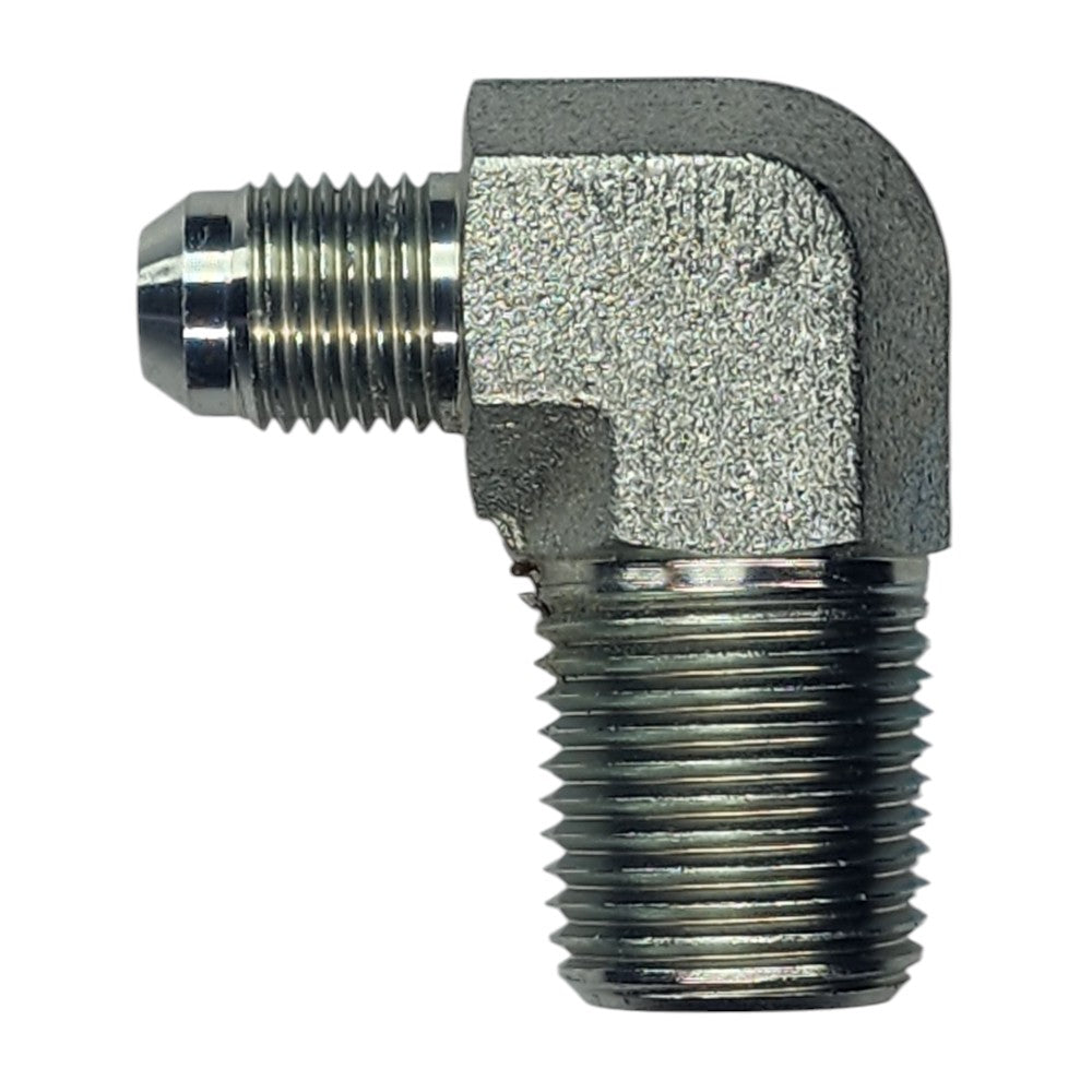 JIC Male 3/8" to NPT Male 1/2" 90 Degree Elbow Hydraulic Fitting