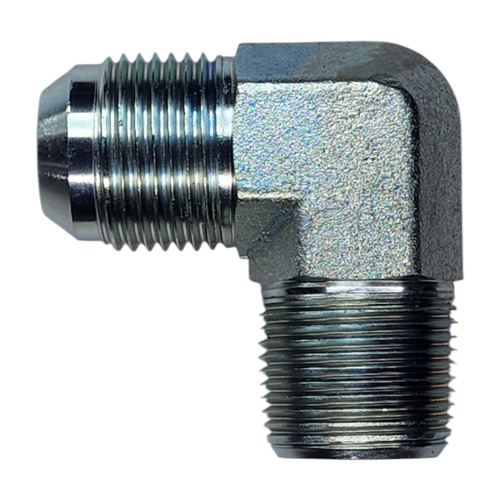 JIC Male 3/4" to NPT Male 3/4" 90 Degree Elbow Hydraulic Fitting