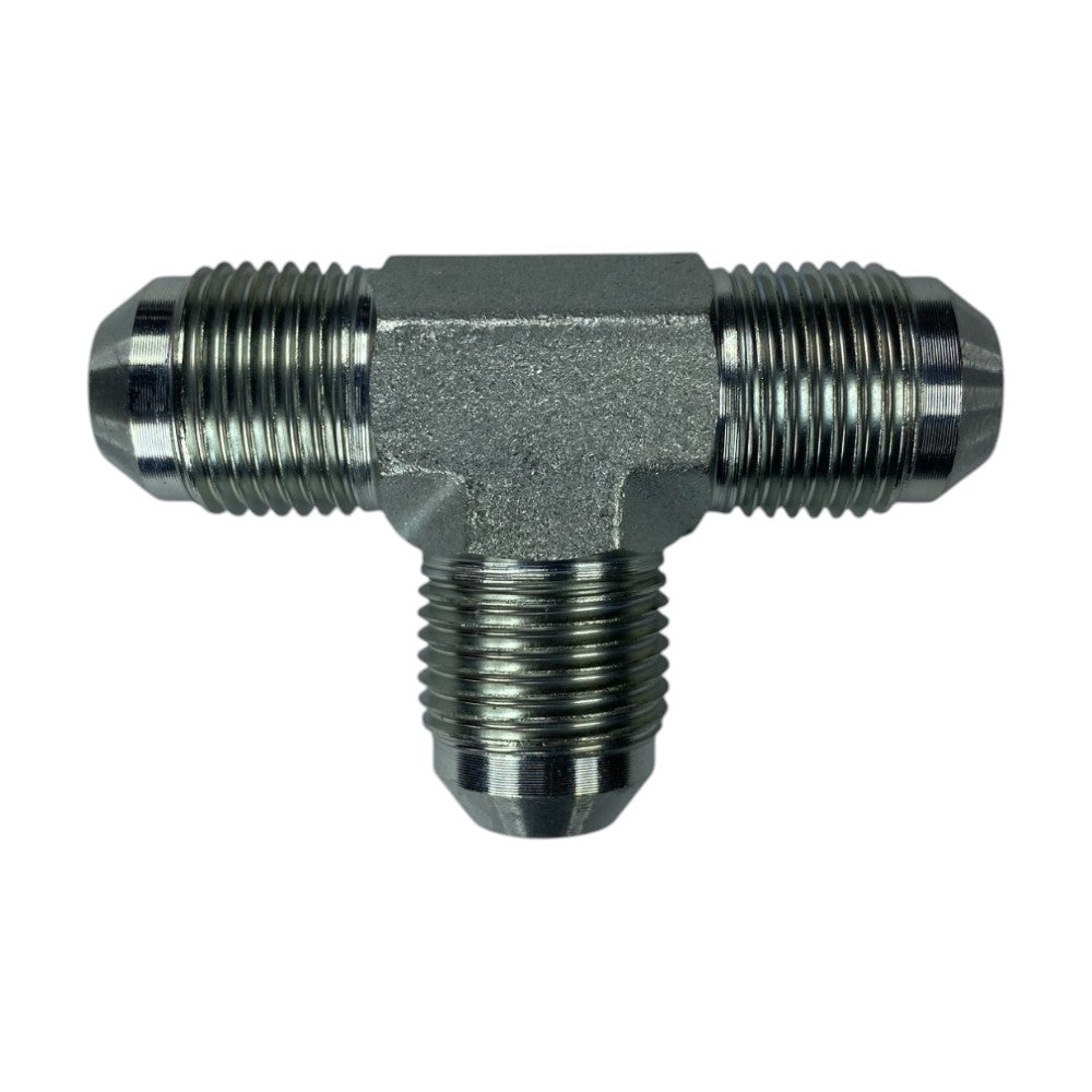 Male JIC 1/2" to Male JIC 1/2" to Male JIC 1/2" Tee Hydraulic Fitting