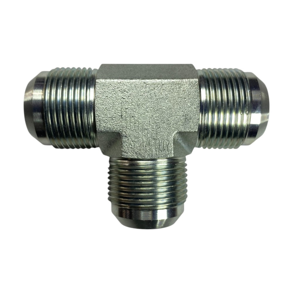 Male JIC 1" to Male JIC 1" to Male JIC 1" Tee Hydraulic Fitting
