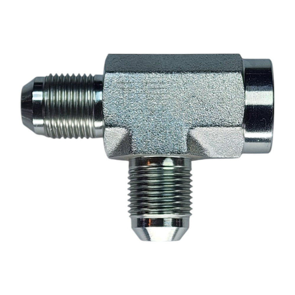 JIC Male 1/2" to NPT Female 1/2" to JIC Male 1/2" Tee Hydraulic Fitting
