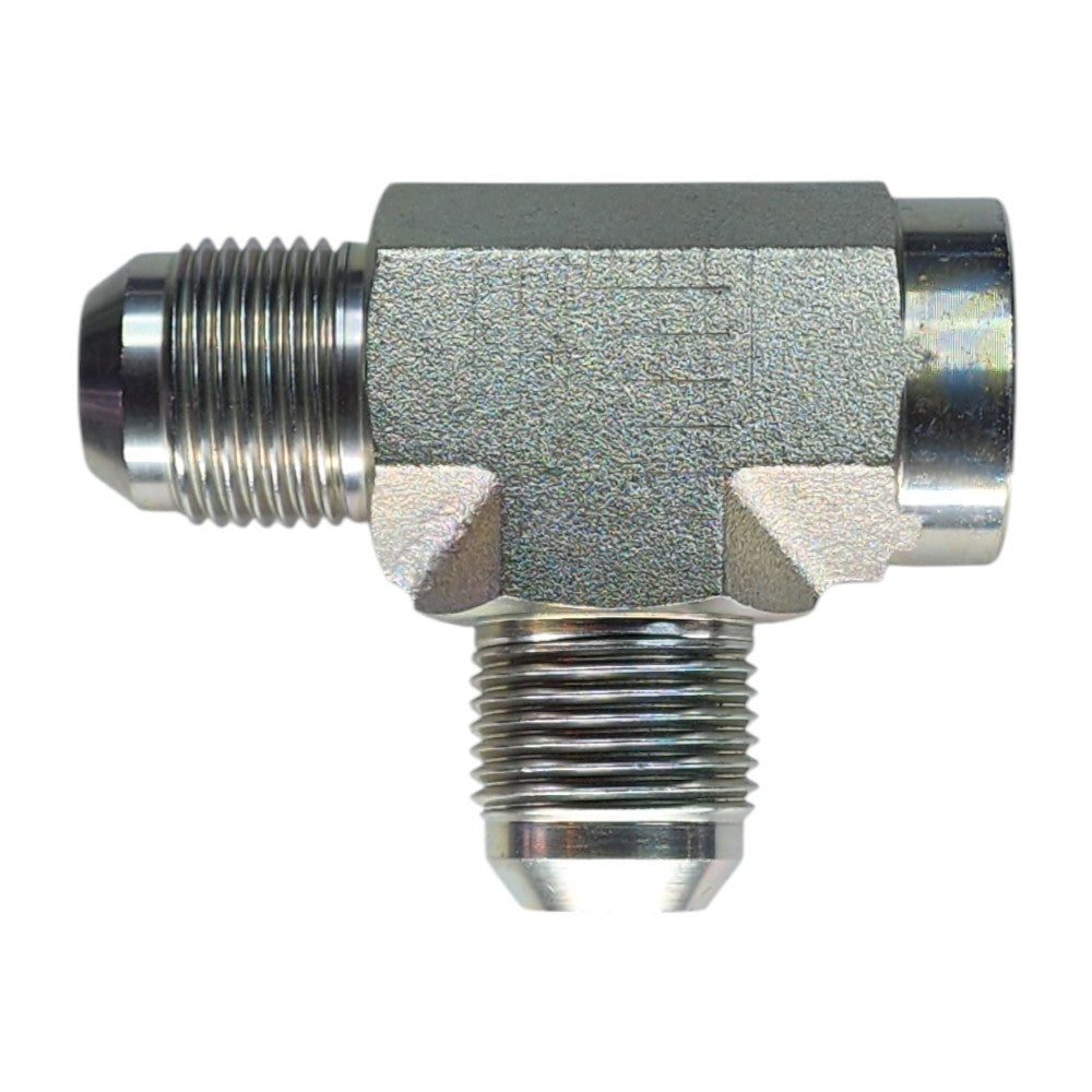 JIC Male 3/4" to NPT Female 3/4" to JIC Male 3/4" Tee Hydraulic Fitting