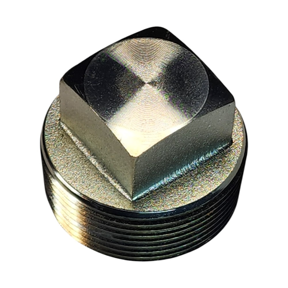Male NPT Square Head Plug 1 1/2" Hydraulic Fitting