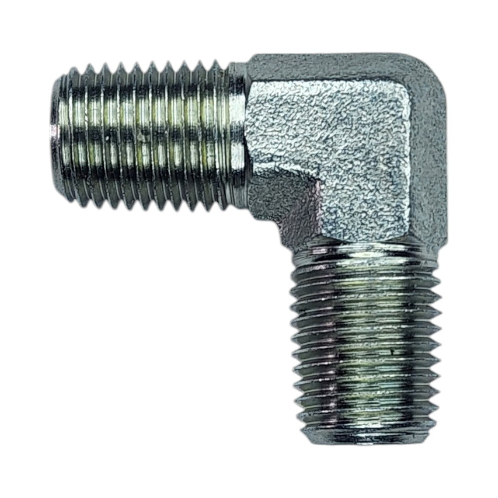 Male NPT 1/4" to Male NPT 1/4" 90 Deg Elbow Hydraulic Fitting