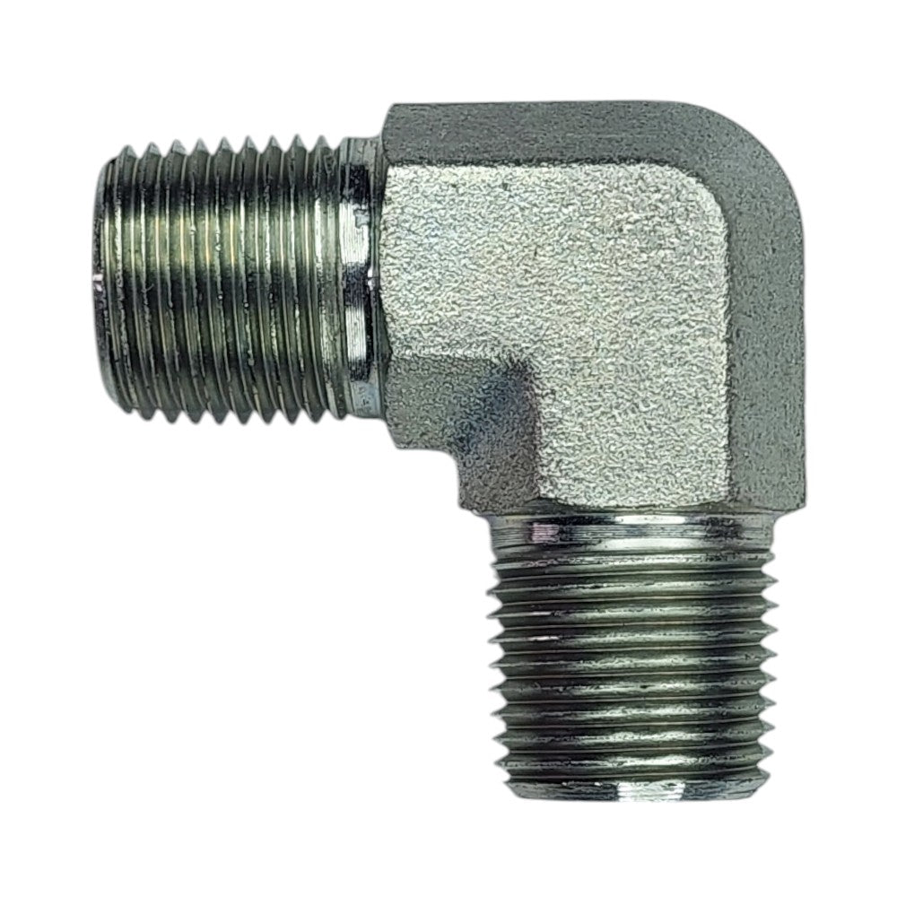 Male NPT 3/8" to Male NPT 3/8" 90 Deg Elbow Hydraulic Fitting