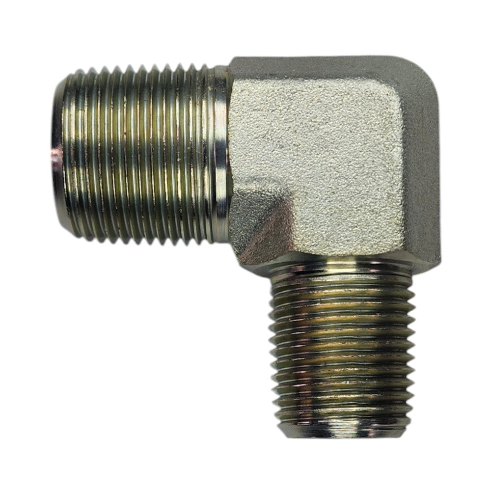 Male NPT 3/4" to Male NPT 1/2" 90 Deg Elbow Hydraulic Fitting
