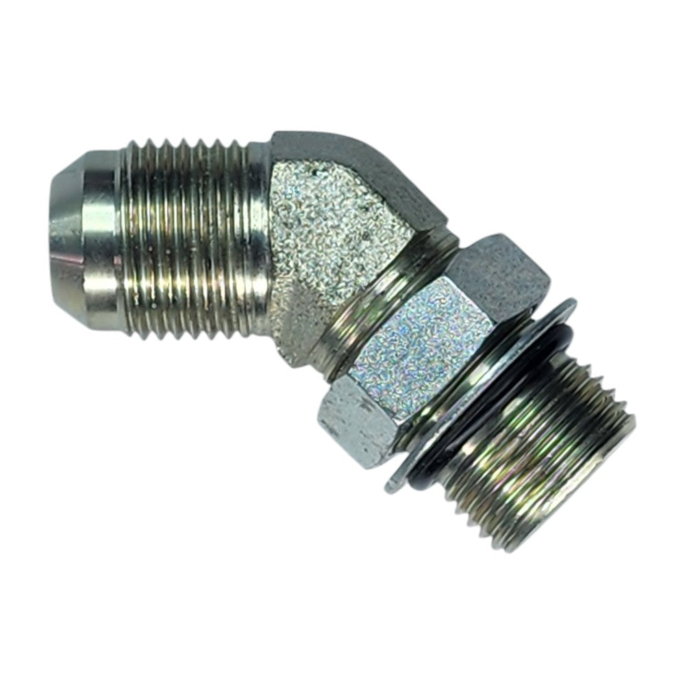 Male JIC 5/8" to Male O-Ring Boss 5/8" 45 Degree Hydraulic Fitting
