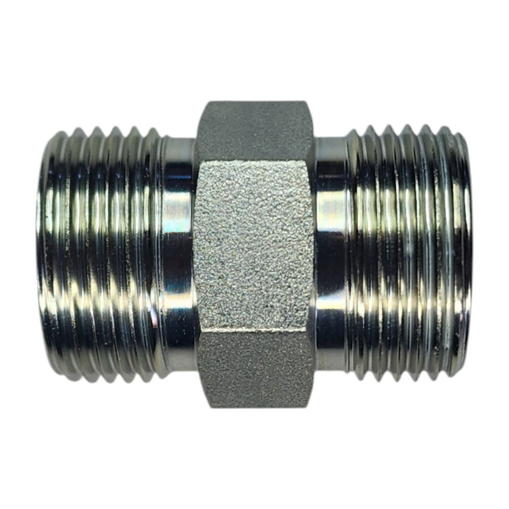 O-Ring Face Seal 3/4" to O-Ring Face Seal 3/4" Straight Hydraulic Fitting