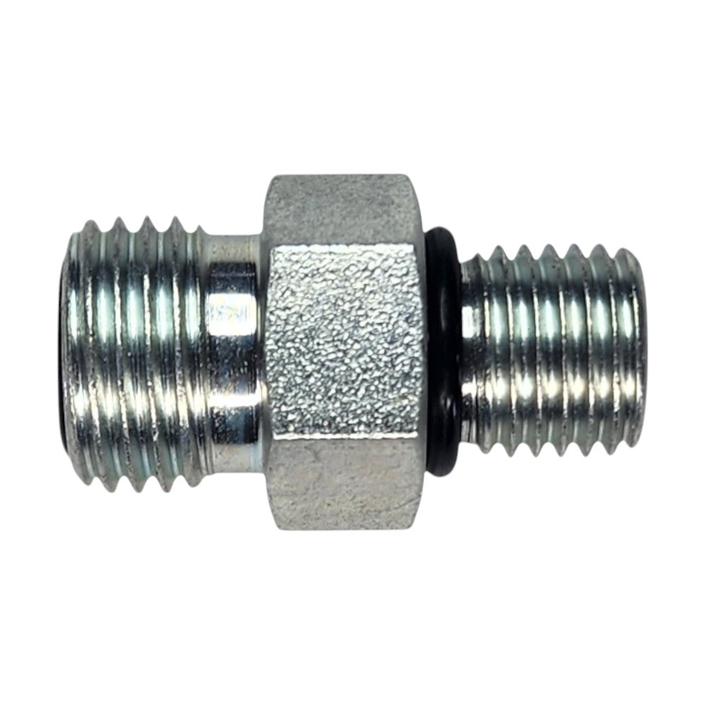 Male O-Ring Face Seal 1/4" to Male O-Ring Boss 1/4" Straight Hydraulic Fitting