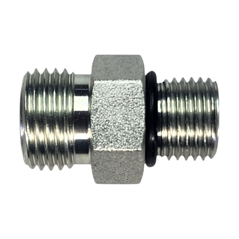 Male O-Ring Face Seal 3/8" to Male O-Ring Boss 3/8" Straight Hydraulic Fitting