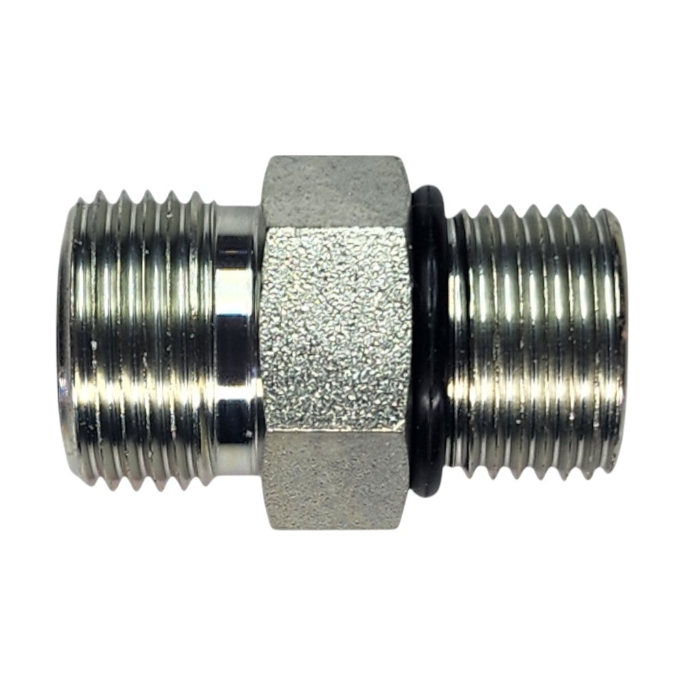 Male O-Ring Face Seal 1/2" to Male O-Ring Boss 1/2" Straight Hydraulic Fitting