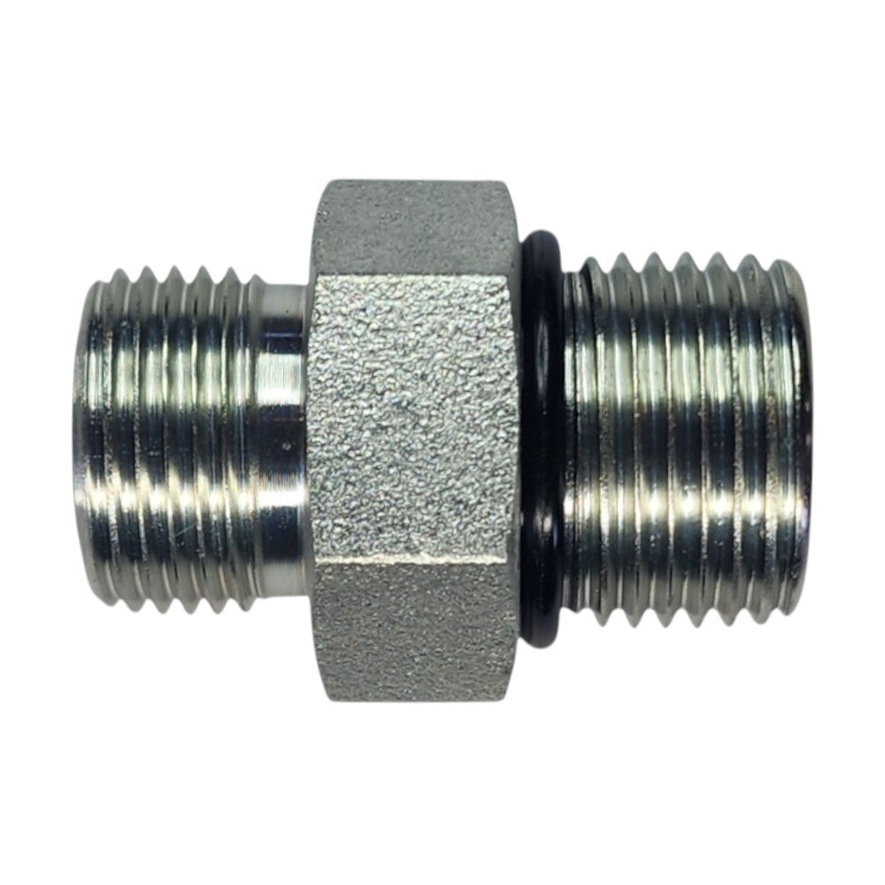 Male O-Ring Face Seal 1/2" to Male O-Ring Boss 5/8" Straight Hydraulic Fitting