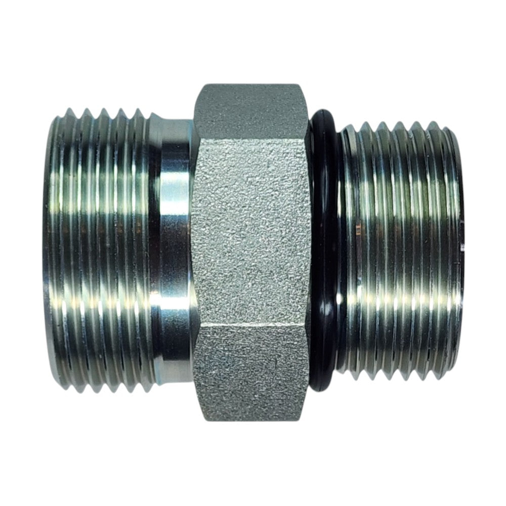 Male O-Ring Face Seal 1" to Male O-Ring Boss 1" Straight Hydraulic Fitting