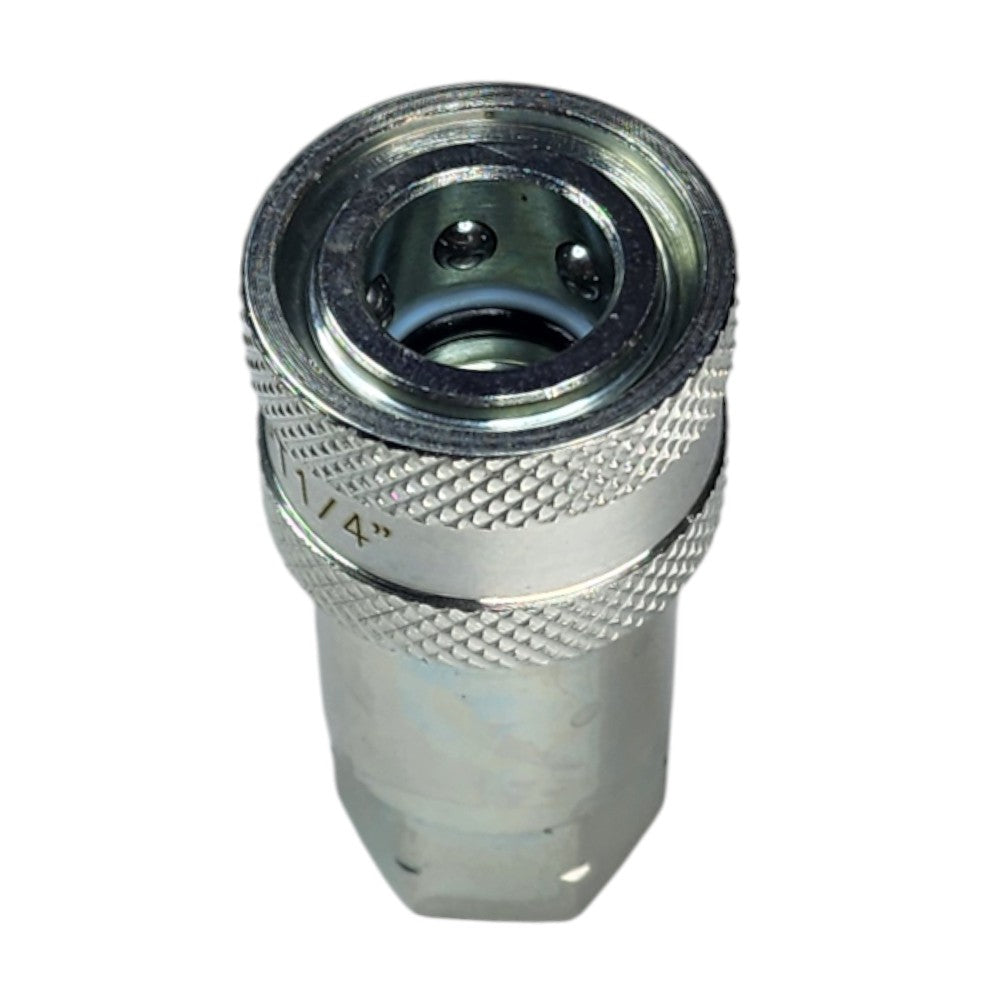 ISO 7241A Female Quick Coupler with 1/4" NPT Female Port Hydraulic Fitting