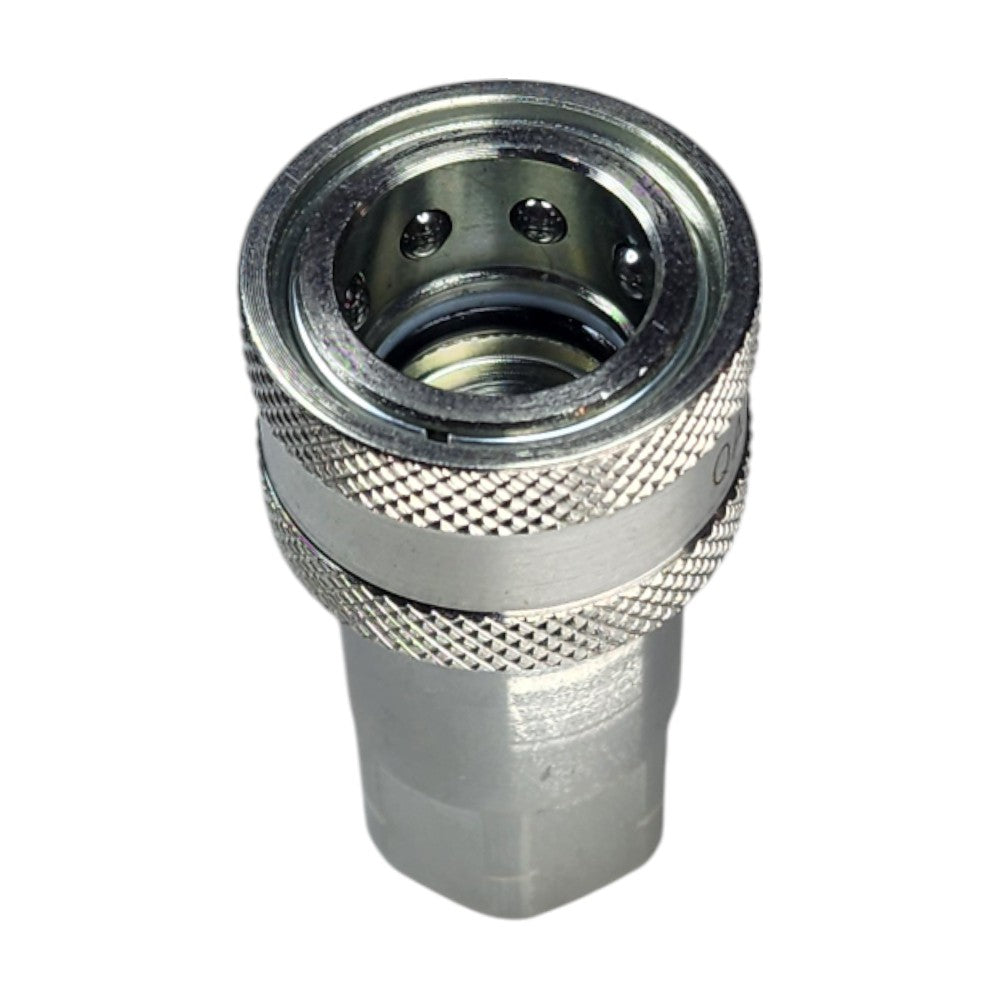 ISO 7241A Female Quick Coupler with 3/8" NPT Female Port Hydraulic Fitting