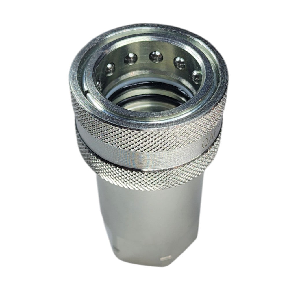 ISO 7241A Female Quick Coupler with 3/4" NPT Female Port Hydraulic Fitting