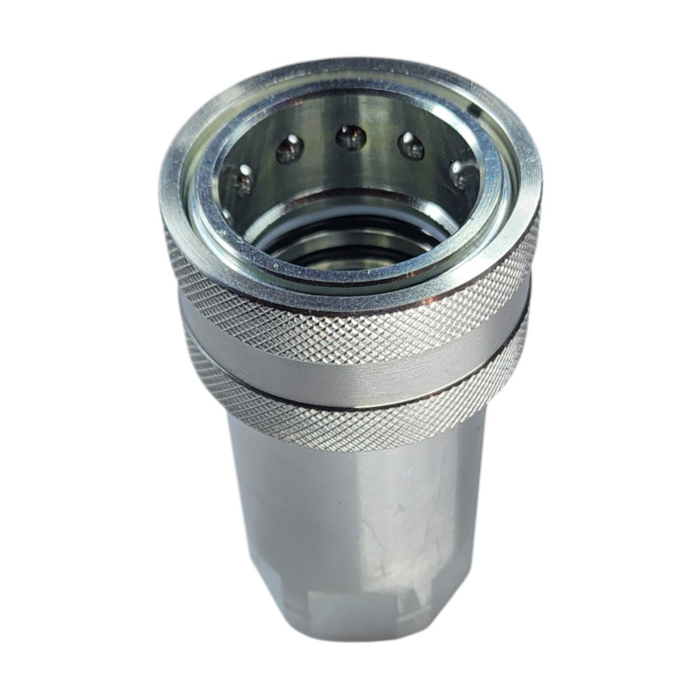 ISO 7241A Female Quick Coupler with 1" NPT Female Port Hydraulic Fitting