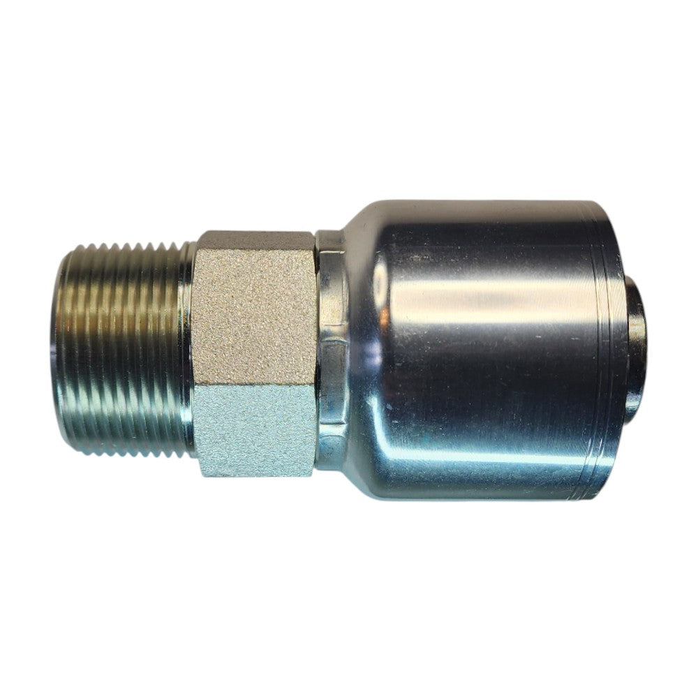 Male NPT 1 1/4" to Hose Crimp 1 1/4" Straight Hydraulic Fitting