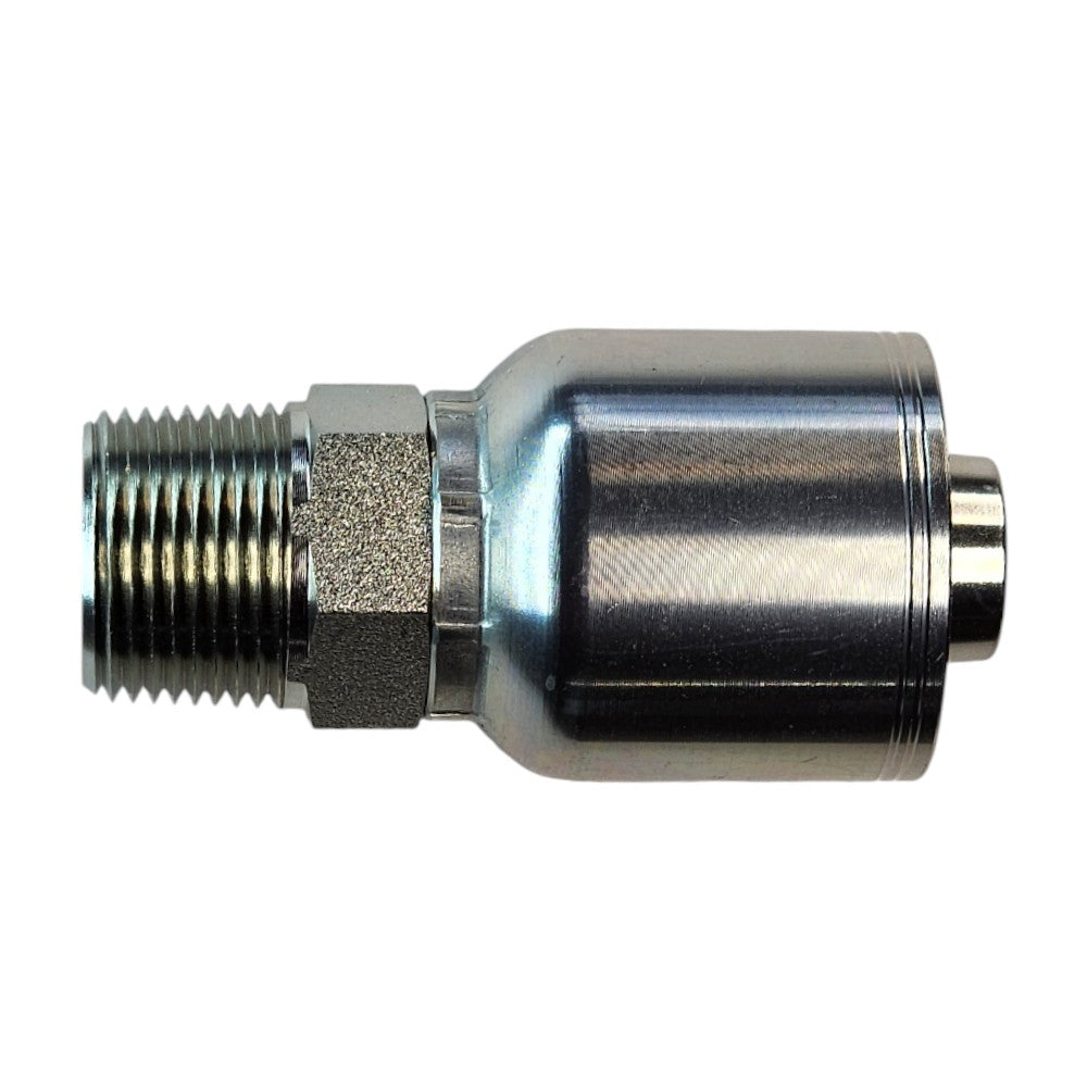 Male NPT to Hose Crimp Straight Hydraulic Fitting