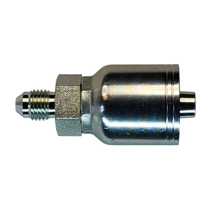 Male JIC 1/4" to Hose Crimp 3/8" Straight Hydraulic Fitting