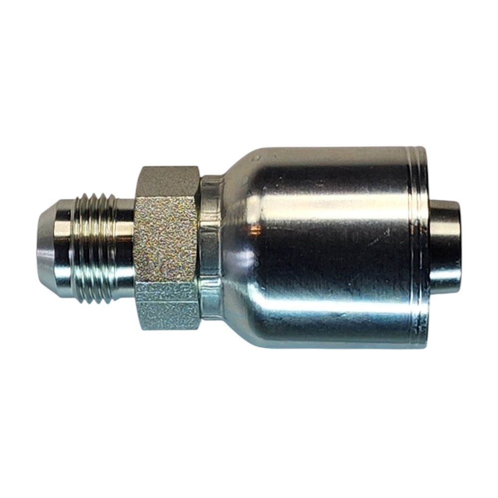 Male JIC 5/8" to Hose Crimp 3/4" Straight Hydraulic Fitting