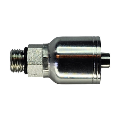 Male O-Ring boss (ORB) 3/8" to Hose Crimp 3/8" Straight Hydraulic Fitting