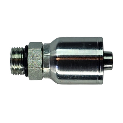Male O-Ring boss (ORB) 1/2" to Hose Crimp 1/2" Straight Hydraulic Fitting