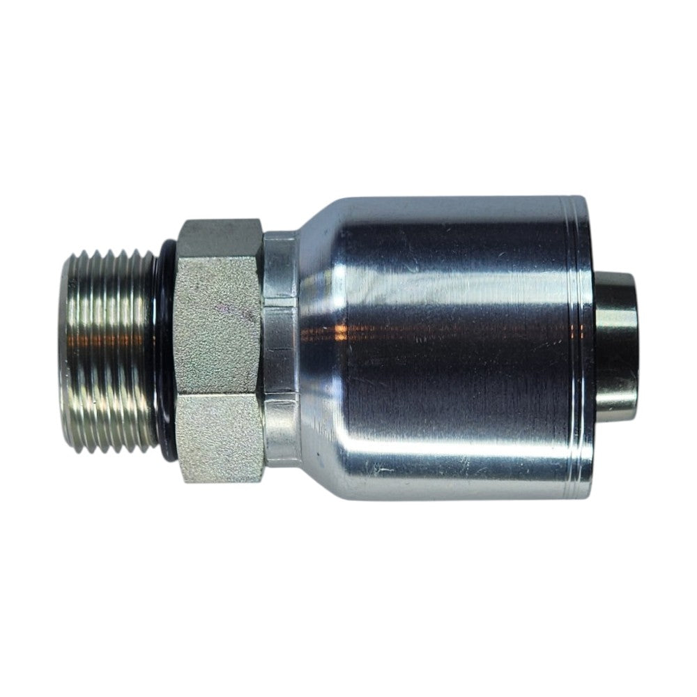 Male O-Ring boss (ORB) 1" to Hose Crimp 1" Straight Hydraulic Fitting