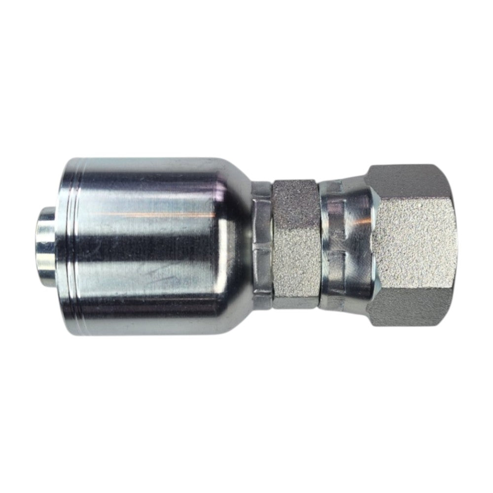 Hose Crimp to Female JIC Swivel Straight Hydraulic Fitting