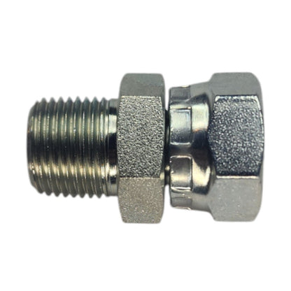 Male NPT 3/8" to Female NPT Swivel 3/8" Straight Hydraulic Fitting
