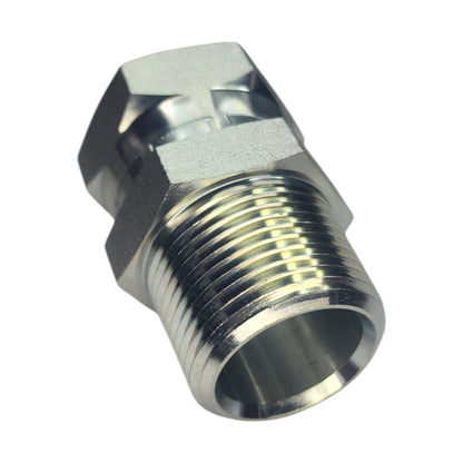 Male NPT to Female NPT Swivel Straight Hydraulic Fitting View D