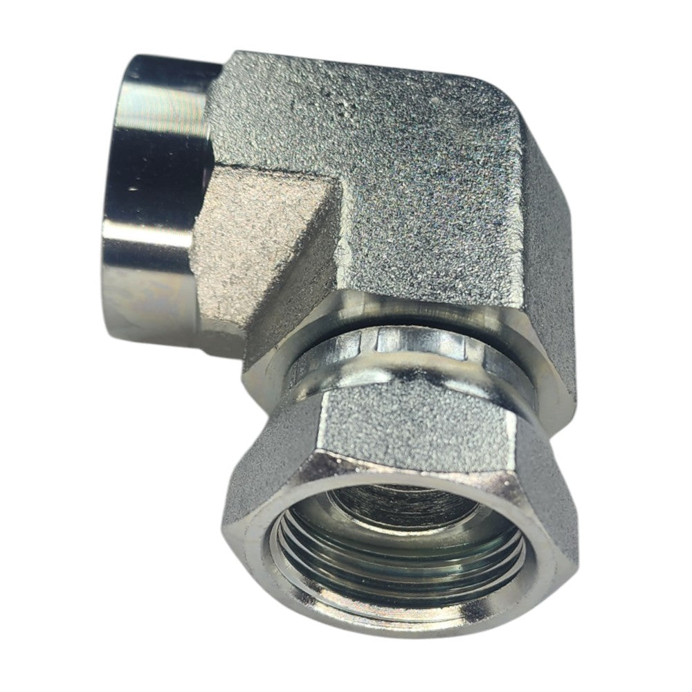 Female NPT to Female NPT Swivel Hydraulic Fitting View C