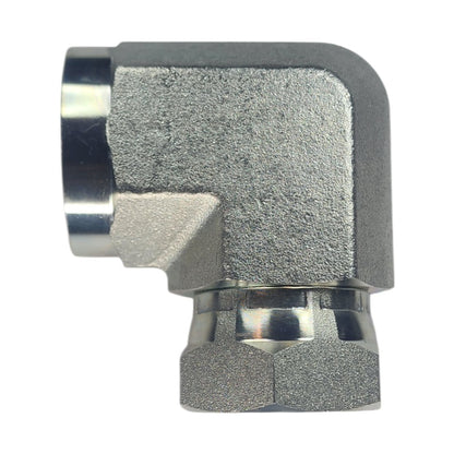 Female NPT 1" to Female NPT Swivel 1" 90 Deg Elbow Hydraulic Fitting
