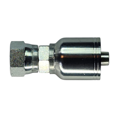 Female O-Ring Face Seal (ORFS) Swivel 3/8" to Hose Crimp 3/8" Straight Hydraulic Fitting