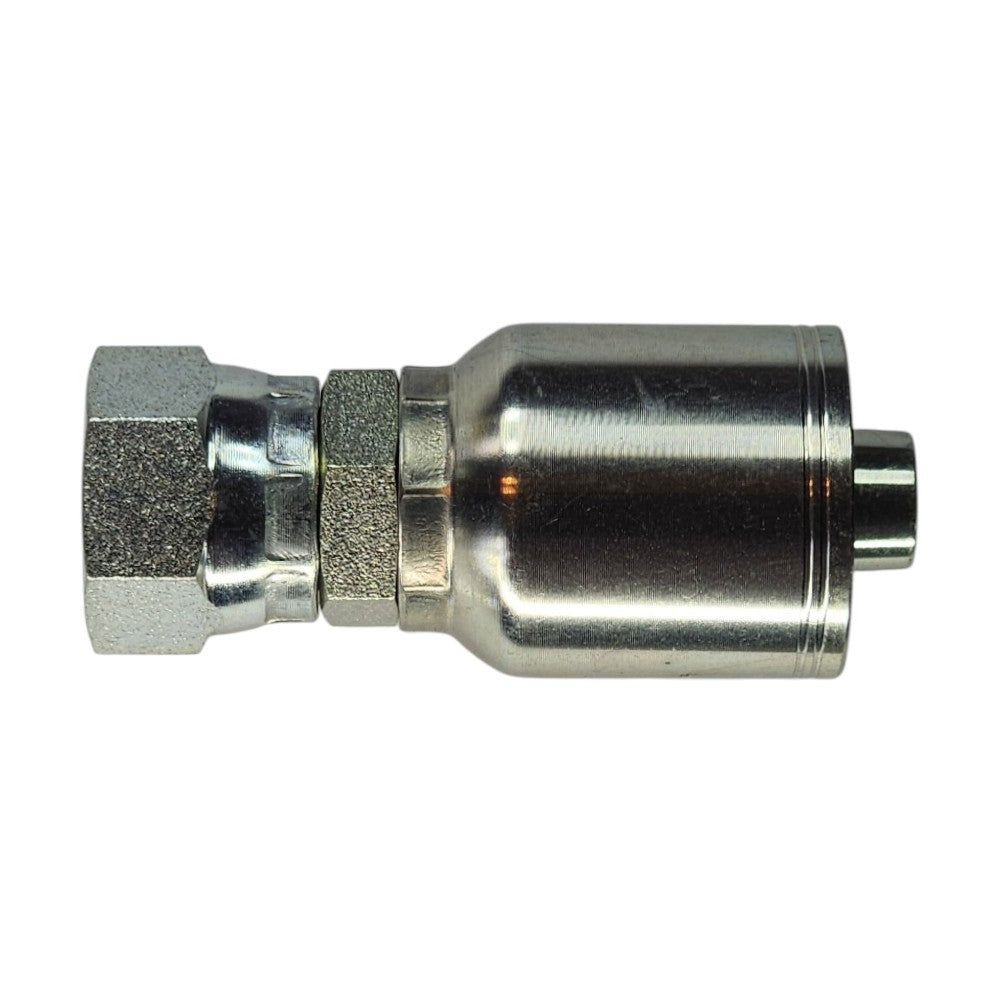 Female O-Ring Face Seal (ORFS) Swivel 1/2" to Hose Crimp 1/2" Straight Hydraulic Fitting