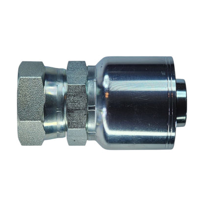 Female O-Ring Face Seal (ORFS) Swivel 1 1/4" to Hose Crimp 1 1/4" Straight Hydraulic Fitting