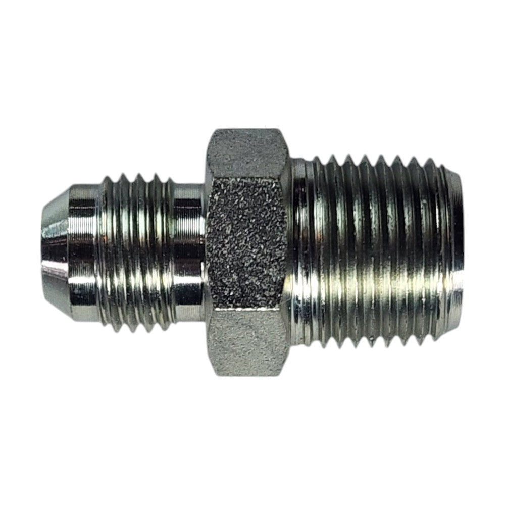 Male JIC 3/8" to Male NPT 3/8" Straight Hydraulic Fitting