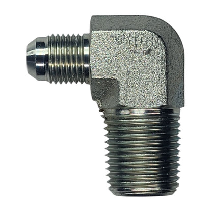 JIC Male 3/8" to NPT Male 1/2" 90 Degree Elbow Hydraulic Fitting 