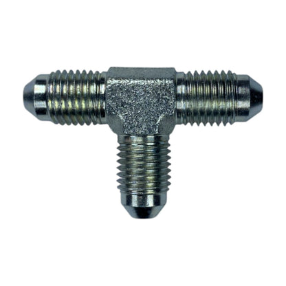 Male JIC 1/4" to Male JIC 1/4" to Male JIC 1/4" Tee Hydraulic Fitting
