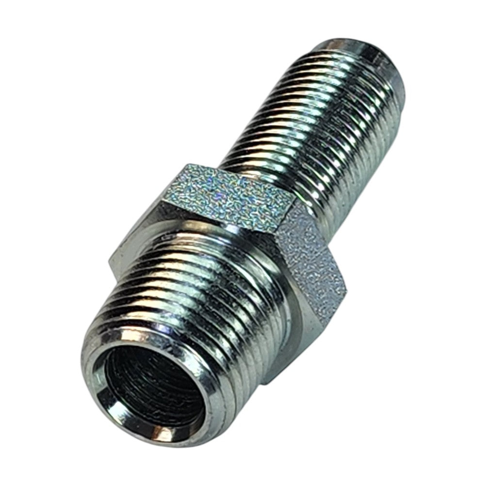 Male NPT to Male JIC Bulkhead Straight Hydraulic Fitting View B