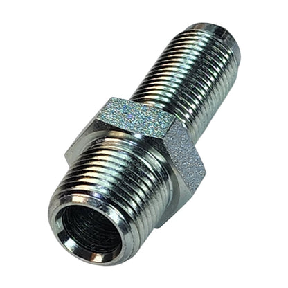 Male NPT to Male JIC Bulkhead Straight Hydraulic Fitting View B