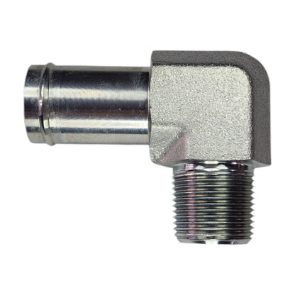 Hose Barb 1" to Male NPT 3/4" 90 Degree Elbow Hydraulic Fitting