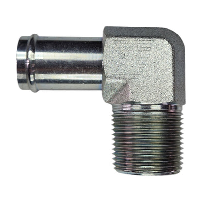 Hose Barb 1" to Male NPT 1" 90 Degree Elbow Hydraulic Fitting