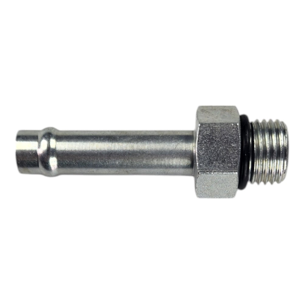Barb 3/8" to Male O-ring Boss 3/8" Straight Hydraulic Fitting